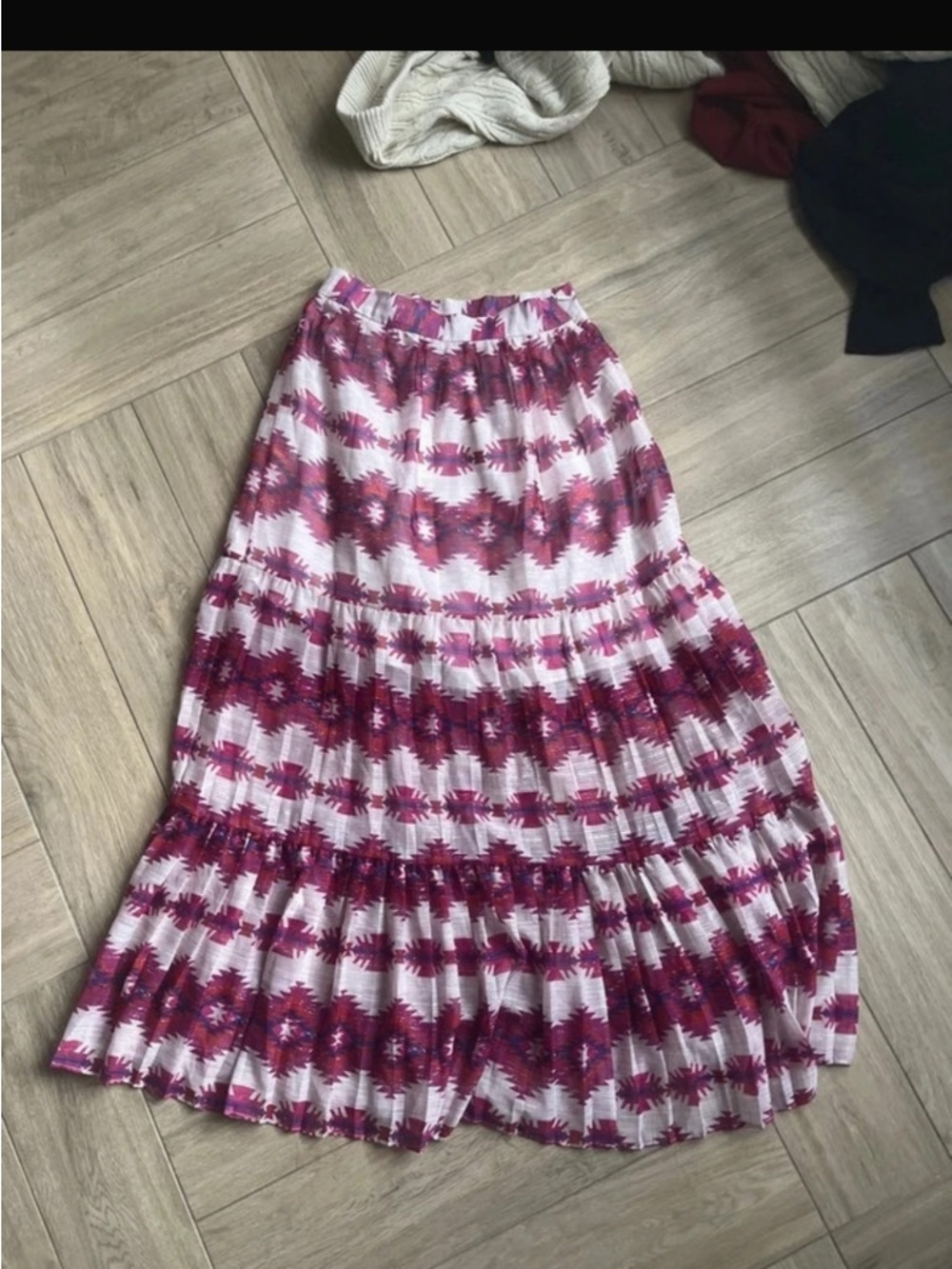 Beulah Style Women’s Boho Midi Skirt